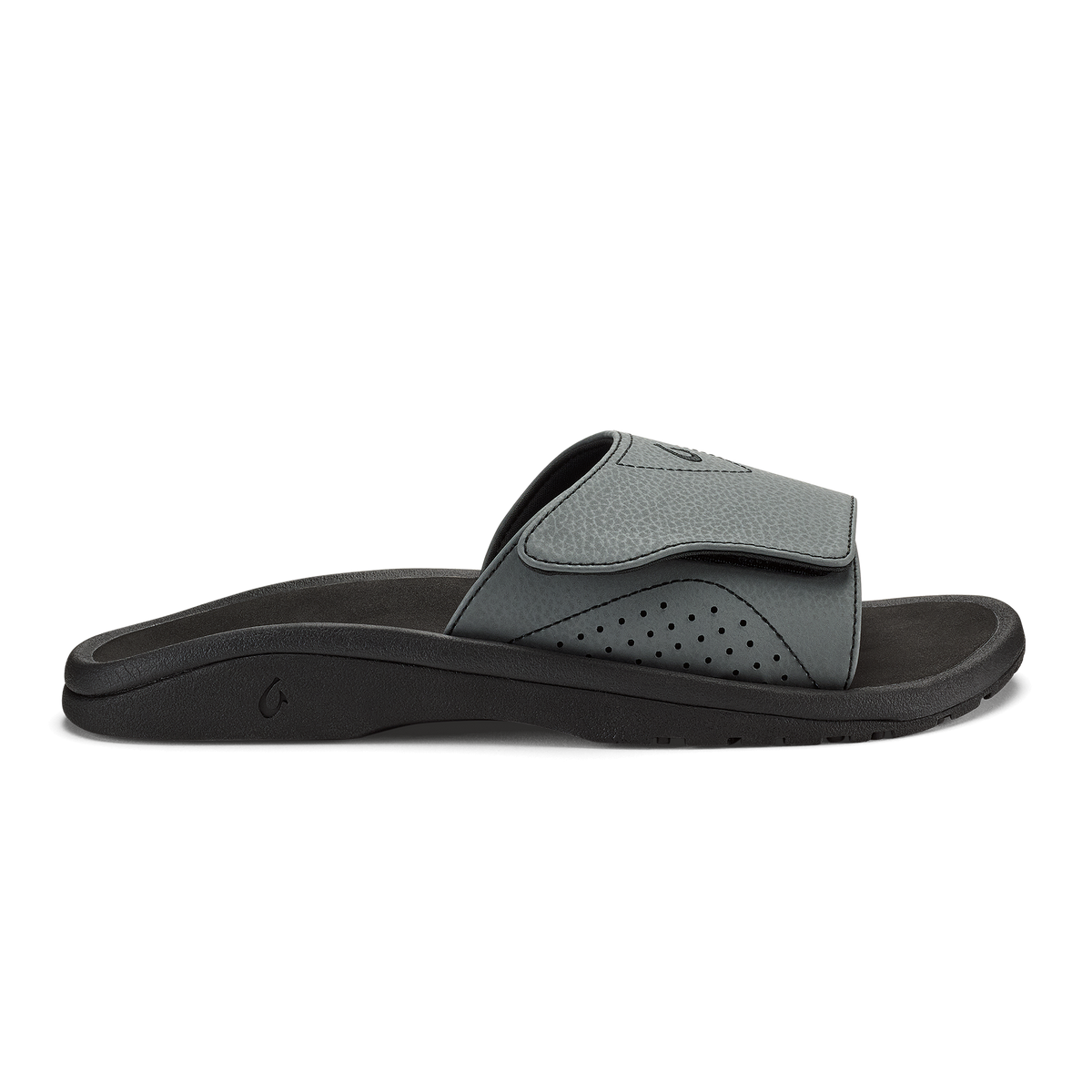 OluKai Featured - Nalu Slide - Rock / Black