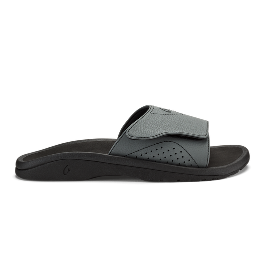 OluKai Featured - Nalu Slide - Rock / Black
