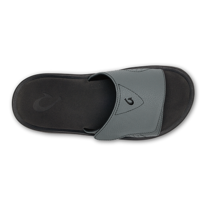 OluKai Featured - Nalu Slide - Rock / Black
