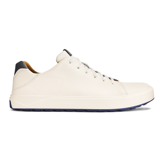 OluKai Smart Buy - Wai‘alae Men’s Waterproof Leather Golf Shoes - White