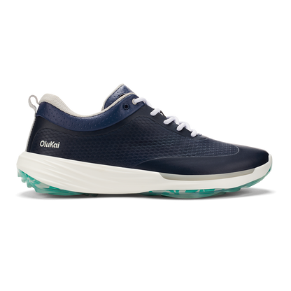 OluKai Trending - Mākena Men’s Waterproof Golf Shoes - Mood Indigo