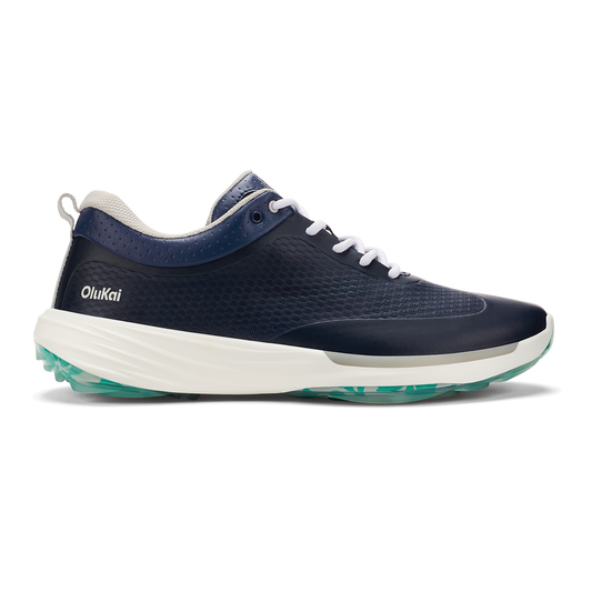 OluKai Trending - Mākena Men’s Waterproof Golf Shoes - Mood Indigo