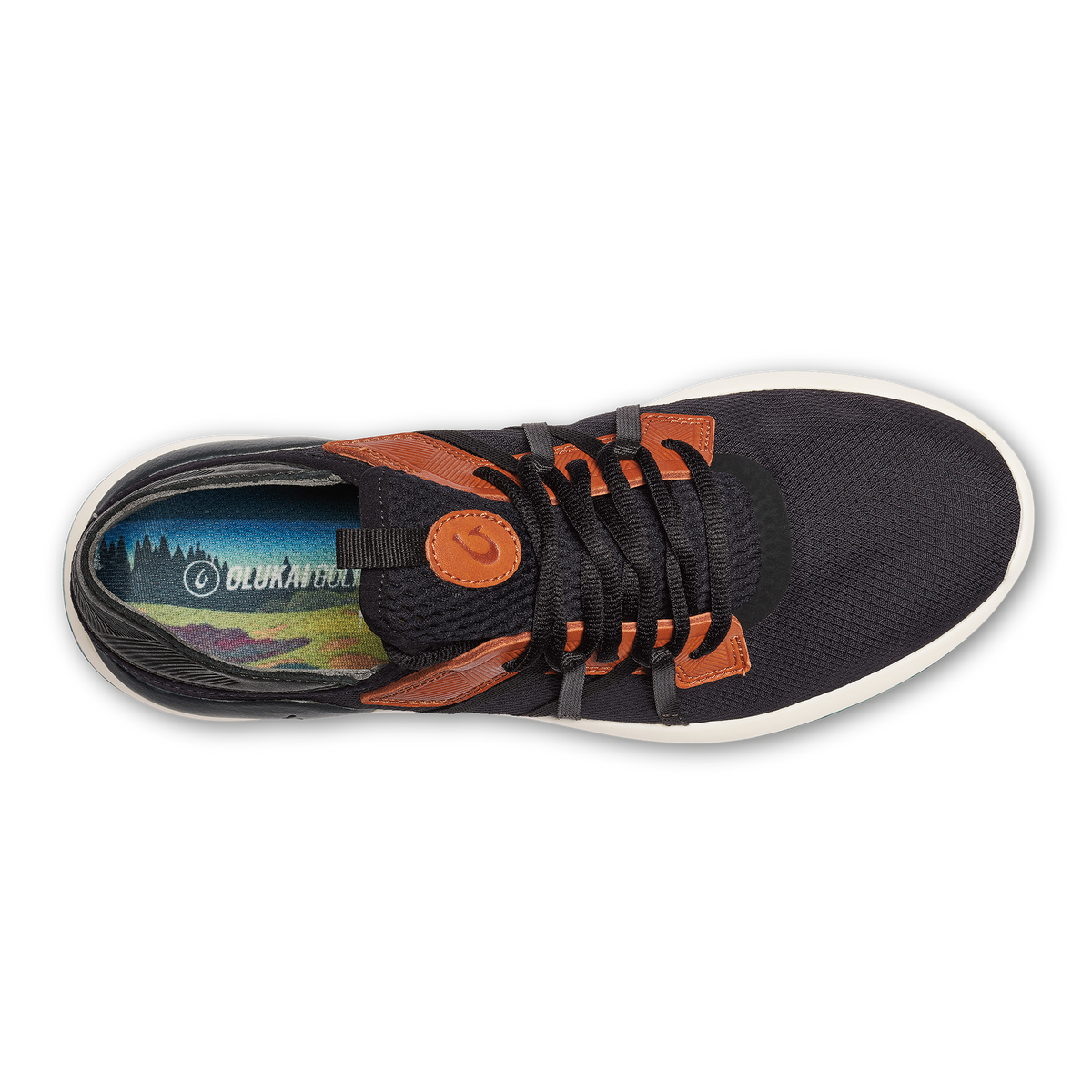 OluKai Smart Buy - Manele Men’s Breathable Golf Shoes - Black / Dark Shadow