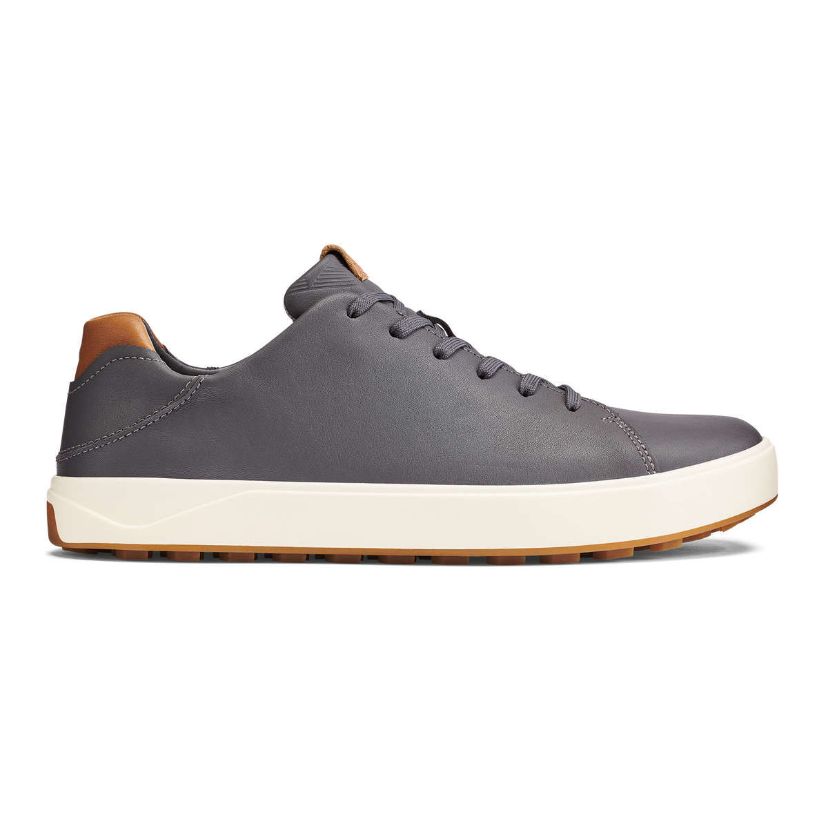 OluKai Essential - Wai‘alae Men’s Waterproof Leather Golf Shoes - Stone