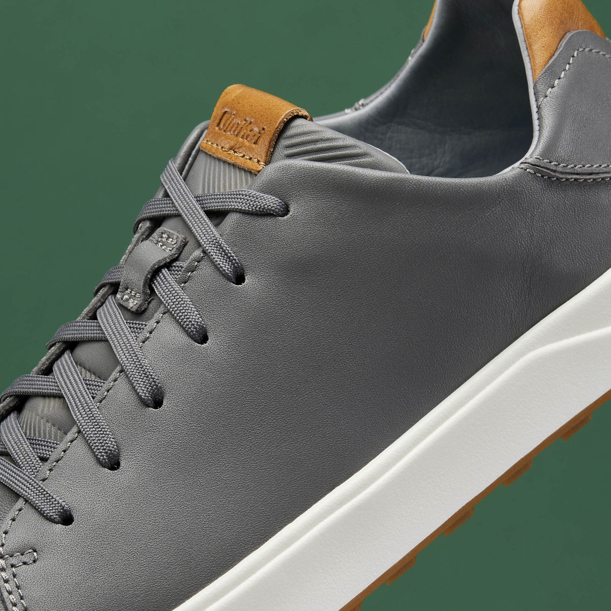 OluKai Essential - Wai‘alae Men’s Waterproof Leather Golf Shoes - Stone