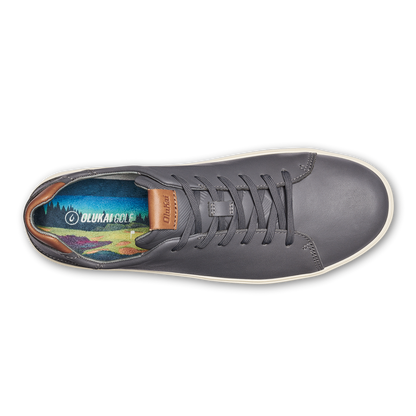 OluKai Essential - Wai‘alae Men’s Waterproof Leather Golf Shoes - Stone