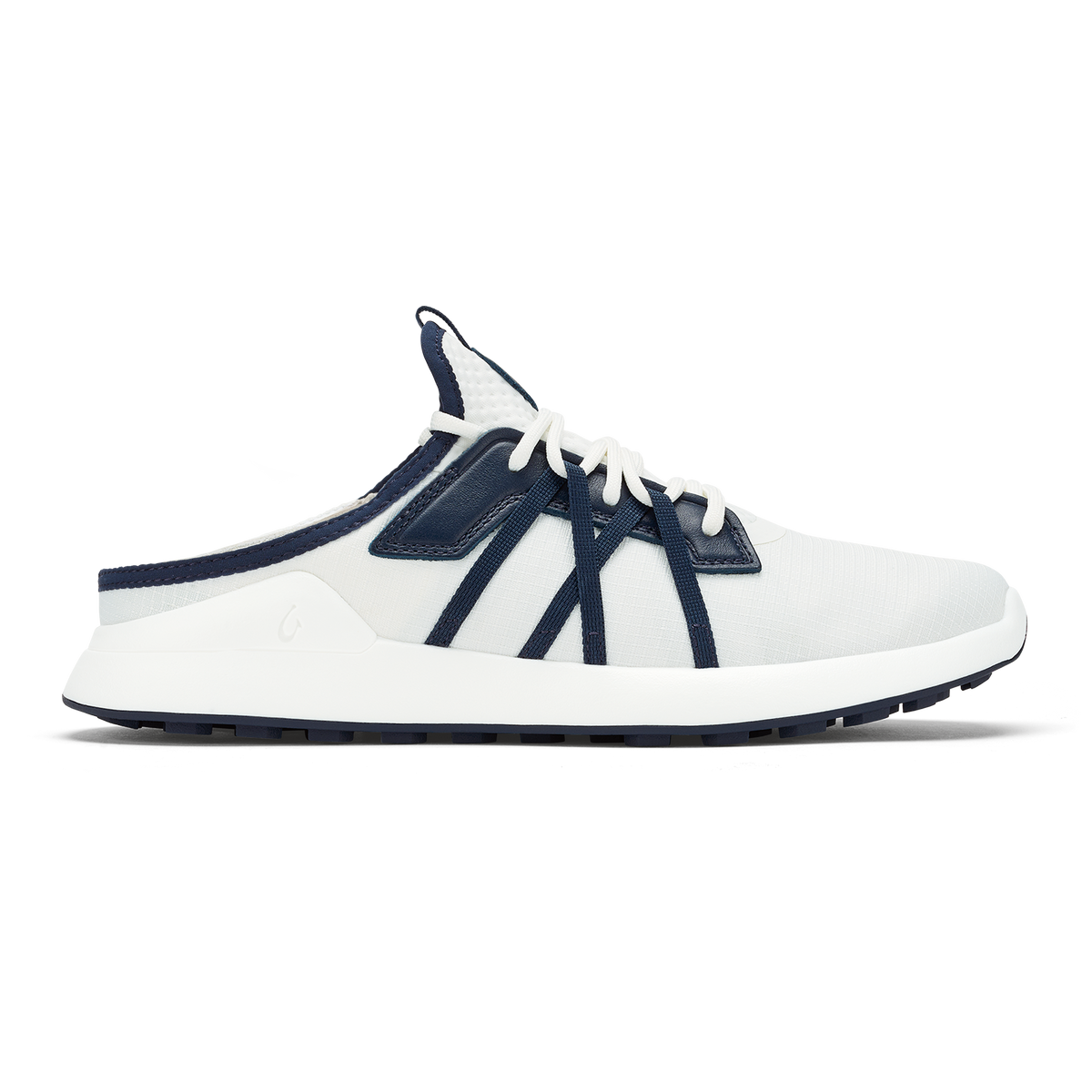 OluKai Best Price - Manele Men’s Breathable Golf Shoes - Bright White / Mood Indigo