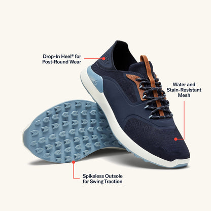 OluKai Popular - OluKai Kā‘anapali Men’s Golf Shoe - Trench Blue / Sea Ice