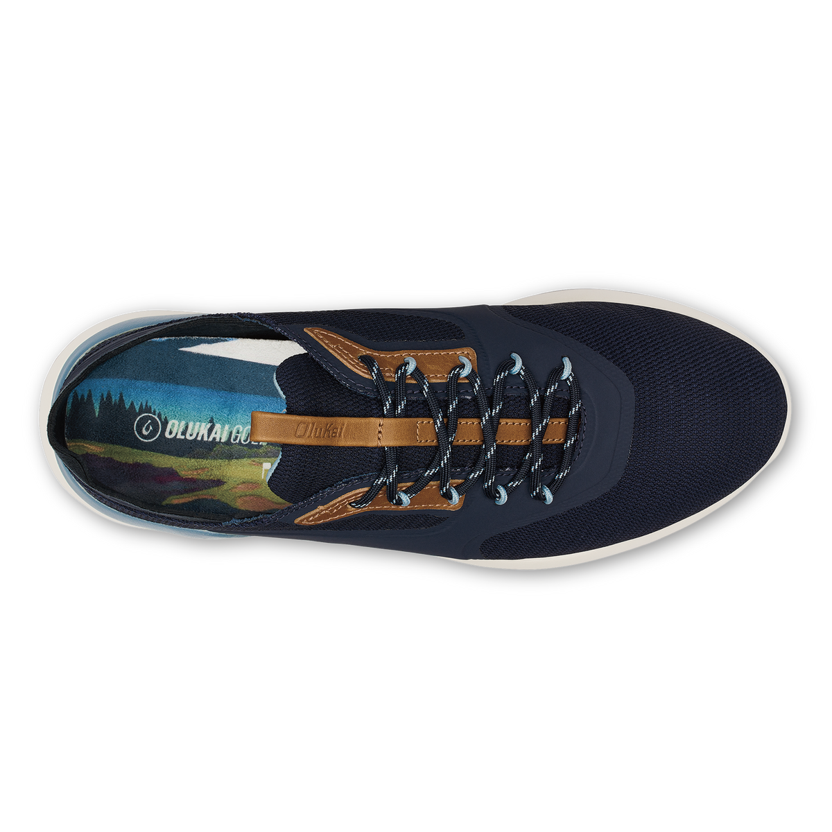 OluKai Popular - OluKai Kā‘anapali Men’s Golf Shoe - Trench Blue / Sea Ice
