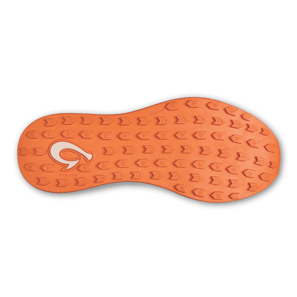 OluKai New - Manele Men’s Breathable Golf Shoes - Pale Moss / Molten Orange