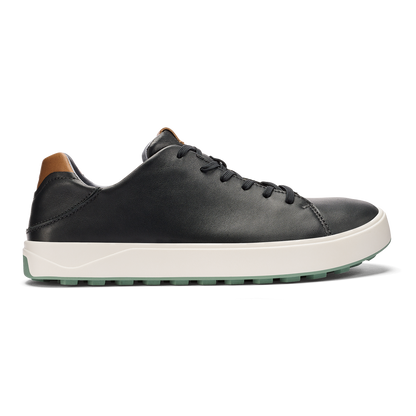 OluKai Value - Wai‘alae Men’s Waterproof Leather Golf Shoes - Black