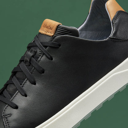 OluKai Value - Wai‘alae Men’s Waterproof Leather Golf Shoes - Black