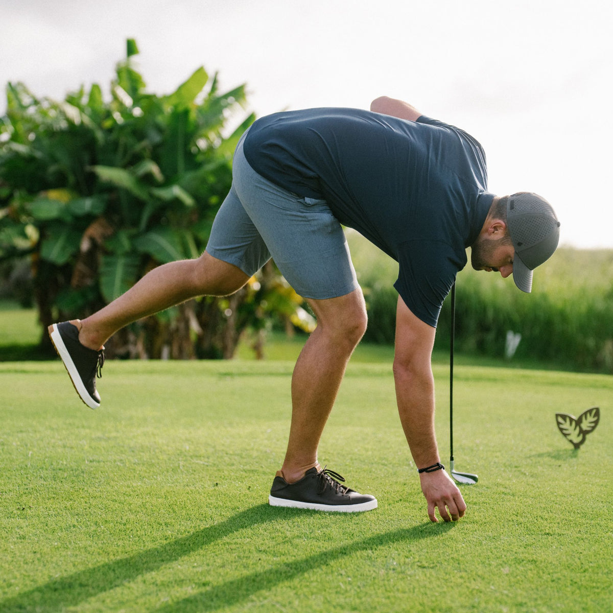 OluKai Value - Wai‘alae Men’s Waterproof Leather Golf Shoes - Black