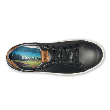 OluKai Value - Wai‘alae Men’s Waterproof Leather Golf Shoes - Black