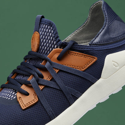 OluKai Special Offer - Manele Men’s Breathable Golf Shoes - Trench Blue