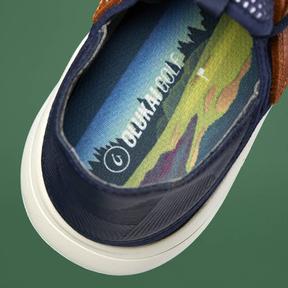 OluKai Special Offer - Manele Men’s Breathable Golf Shoes - Trench Blue