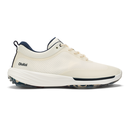 OluKai Smart Buy - Mākena Men’s Waterproof Golf Shoes - White Sand