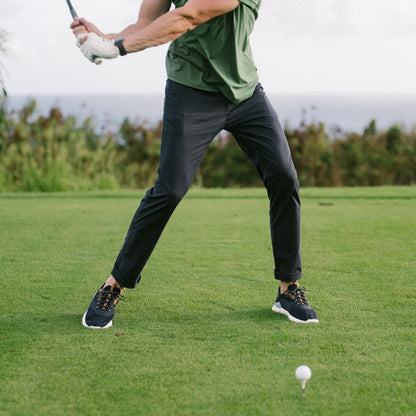 OluKai New - OluKai Kā‘anapali Men’s Golf Shoe - Pavement / Vintage Blue
