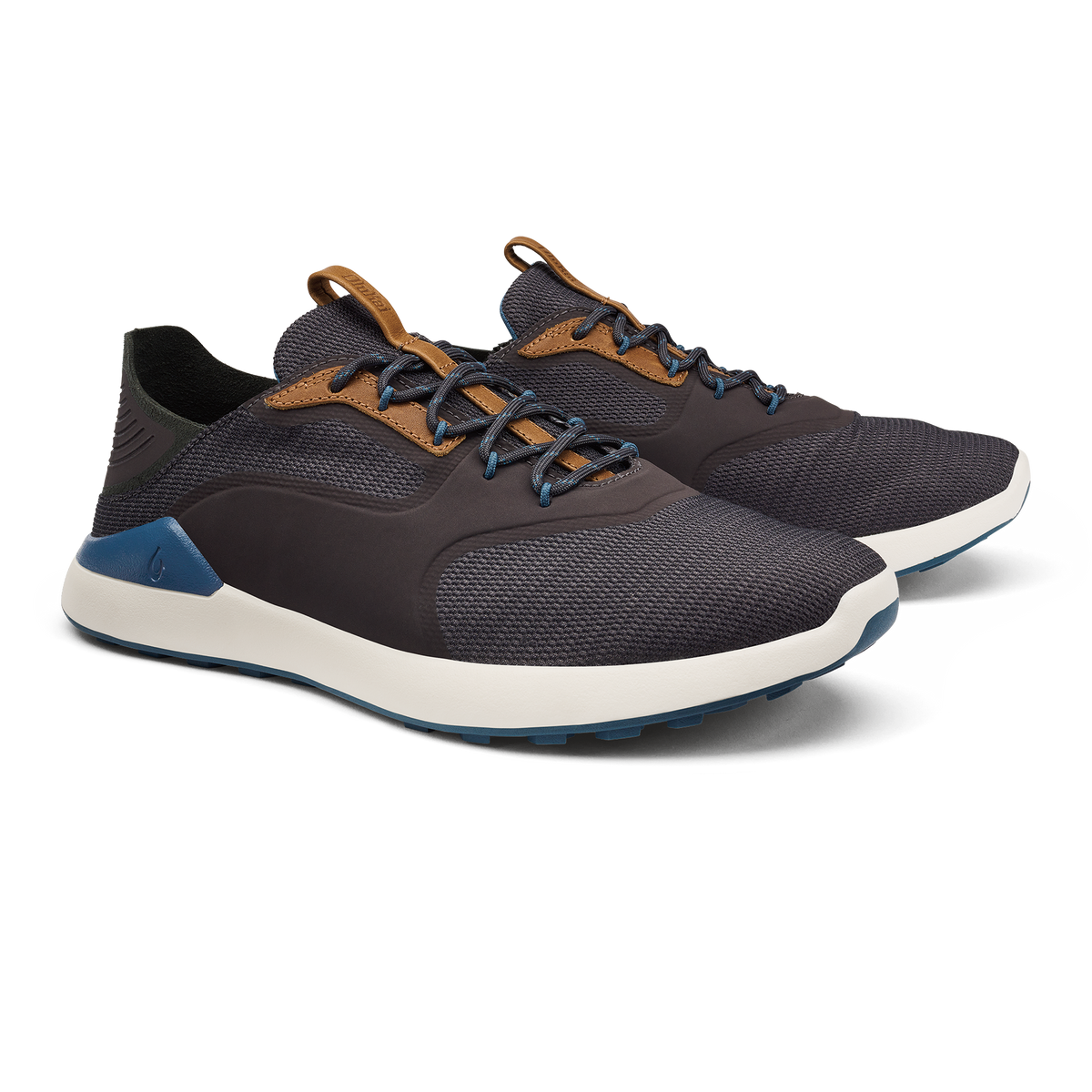 OluKai New - OluKai Kā‘anapali Men’s Golf Shoe - Pavement / Vintage Blue