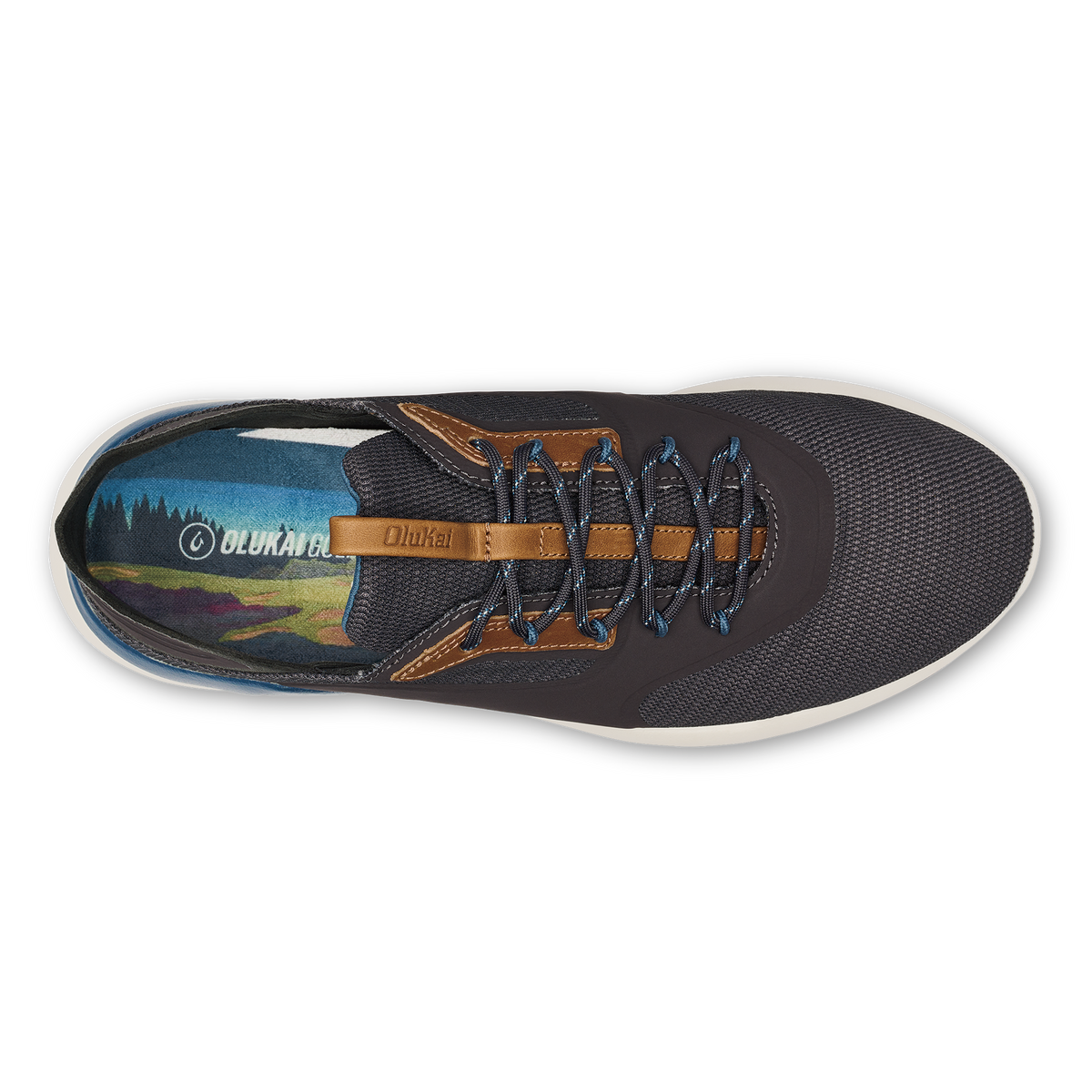 OluKai New - OluKai Kā‘anapali Men’s Golf Shoe - Pavement / Vintage Blue