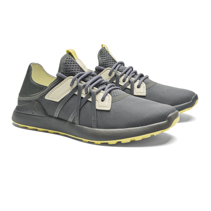 OluKai Featured - Manele Men’s Breathable Golf Shoes - Rock / Flower