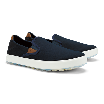 OluKai Great Value - Wai‘alae Slip On Men’s Golf Shoes - Trench Blue