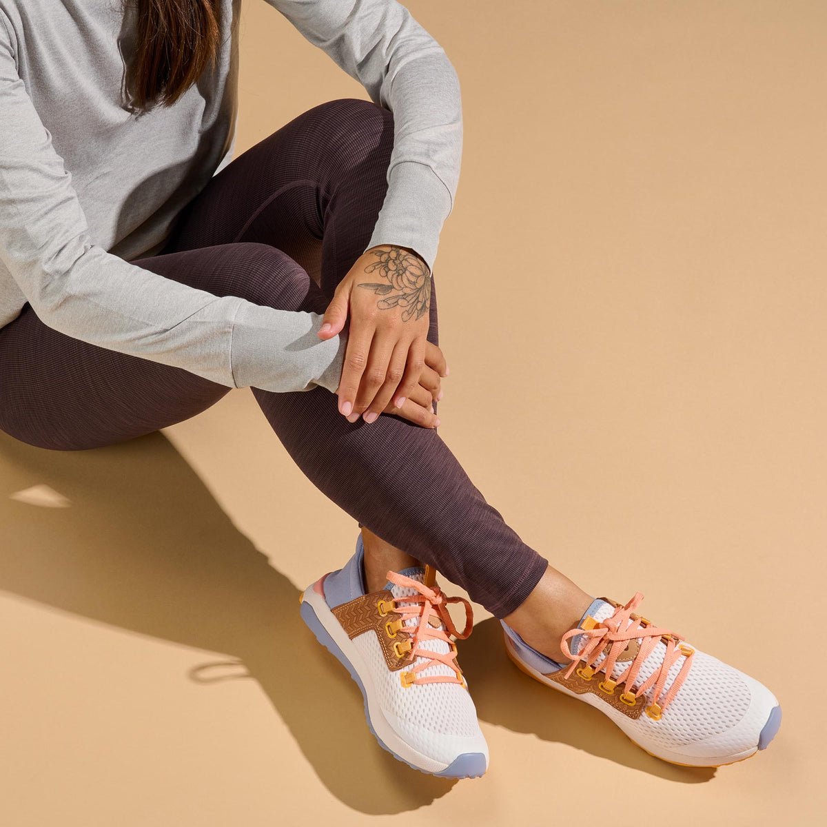 OluKai Best Price - Wailuku Women’s Athletic Shoes - Bright White / Sea Ice