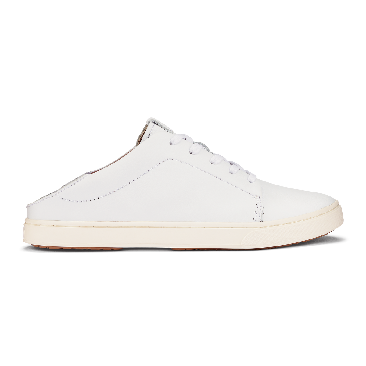 OluKai Trending - Pehuea Lī ‘Ili Women's Leather Sneakers - White