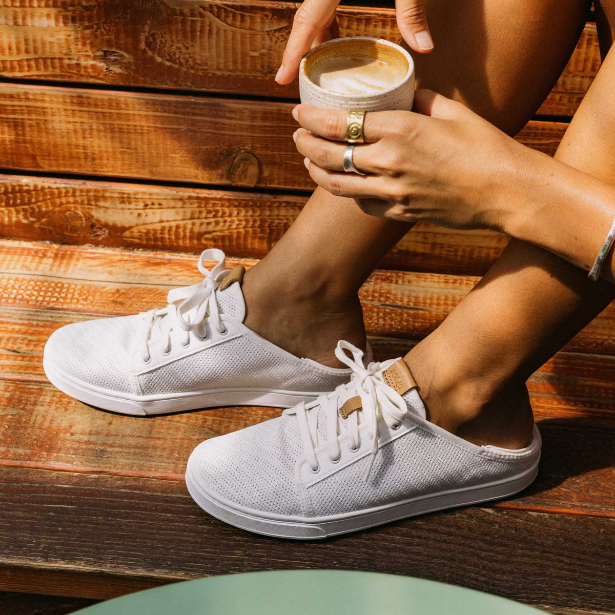 OluKai Sale - Pehuea Lī Women's Sneakers - White