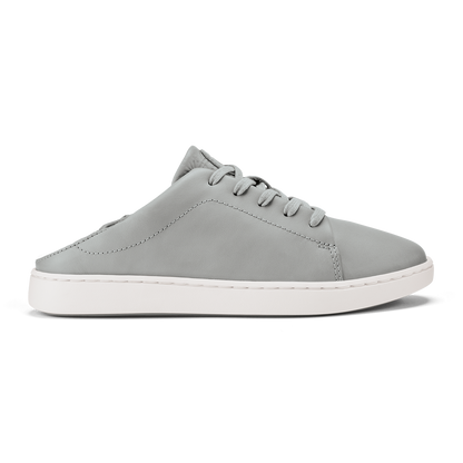 OluKai Featured - Pehuea Lī ‘Ili Women's Leather Sneakers - Ash