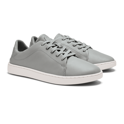 OluKai Featured - Pehuea Lī ‘Ili Women's Leather Sneakers - Ash