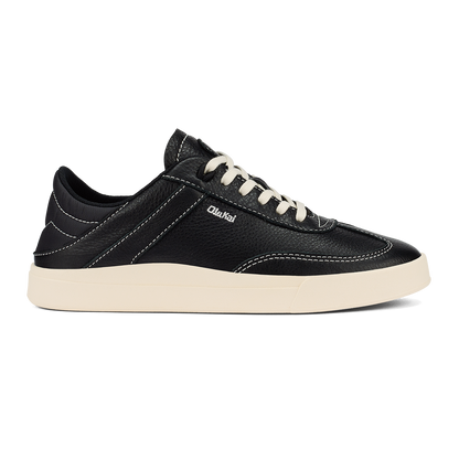 OluKai Exclusive - Hā‘upu Women’s Leather Sneakers - Onyx