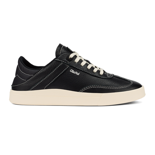 OluKai Exclusive - Hā‘upu Women’s Leather Sneakers - Onyx