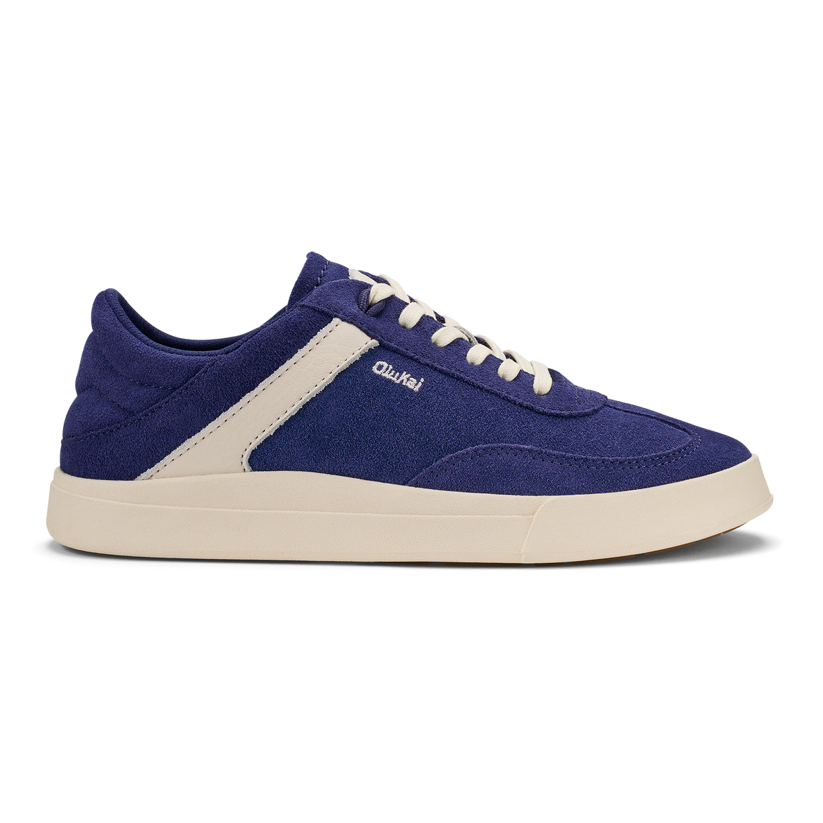OluKai Exclusive - Hā‘upu Women’s Leather Sneakers - Navy / Off White