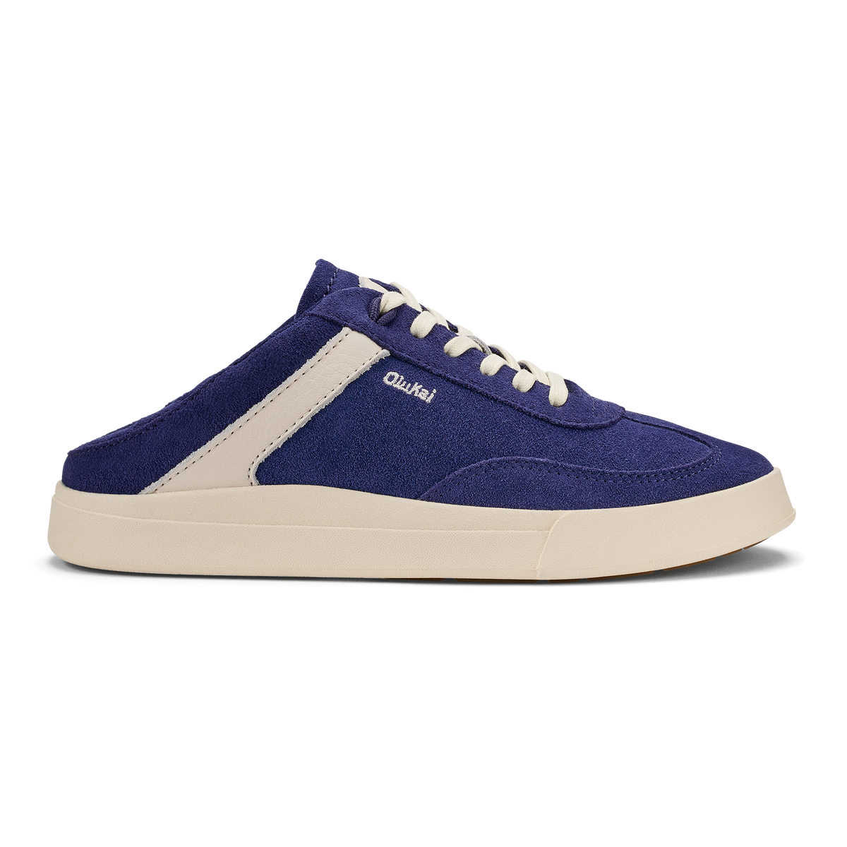 OluKai Exclusive - Hā‘upu Women’s Leather Sneakers - Navy / Off White