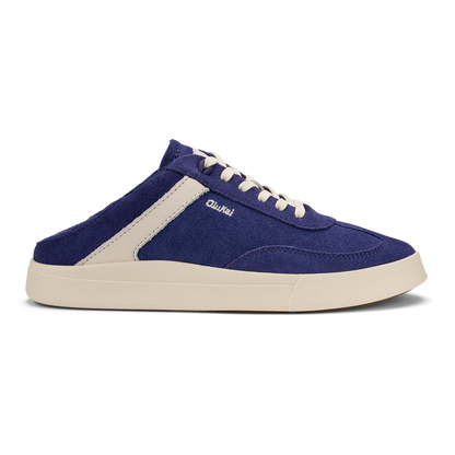 OluKai Exclusive - Hā‘upu Women’s Leather Sneakers - Navy / Off White