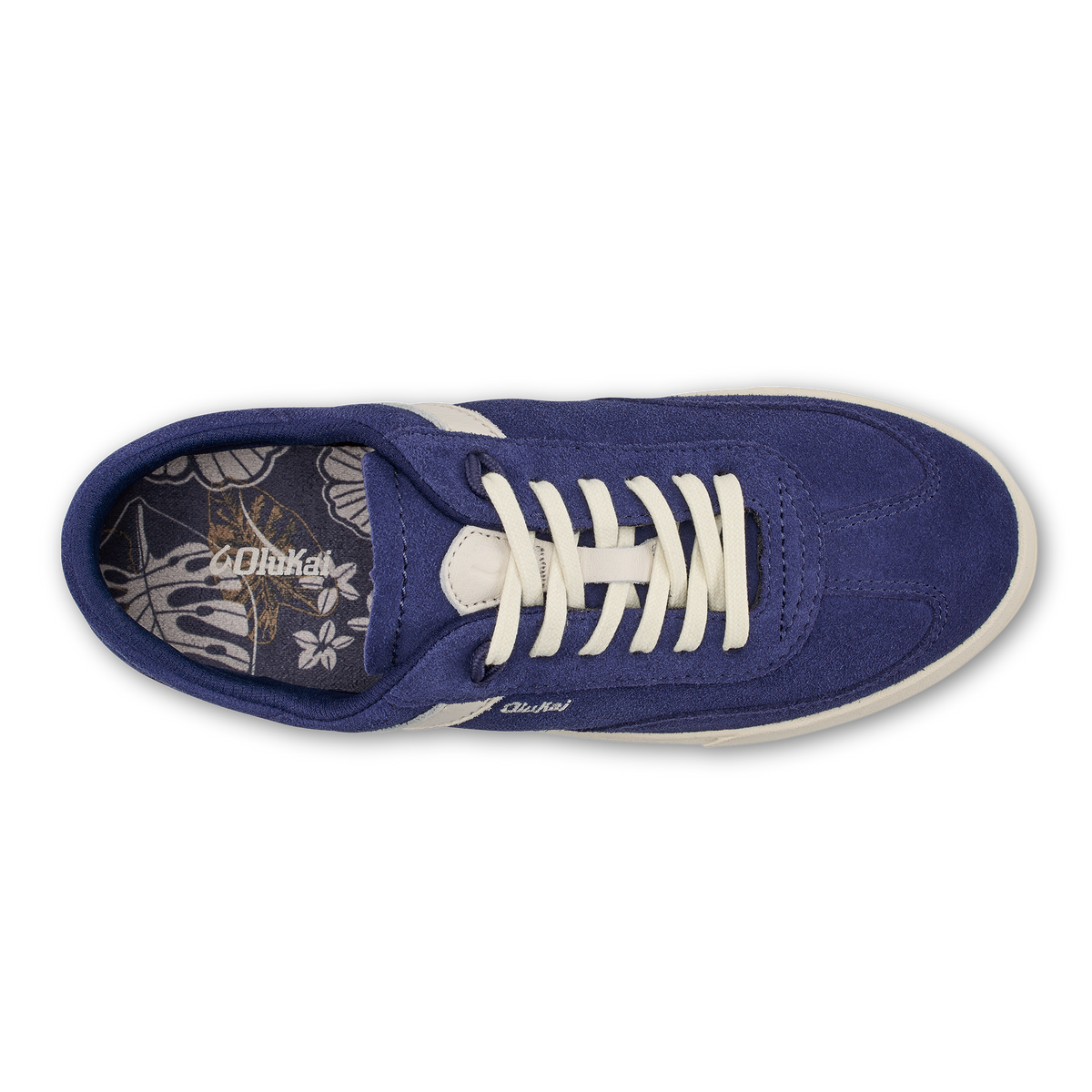 OluKai Exclusive - Hā‘upu Women’s Leather Sneakers - Navy / Off White