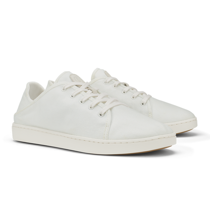 OluKai Latest - OluKai Pehuea Lī Canvas Women's Sneakers - Bright White