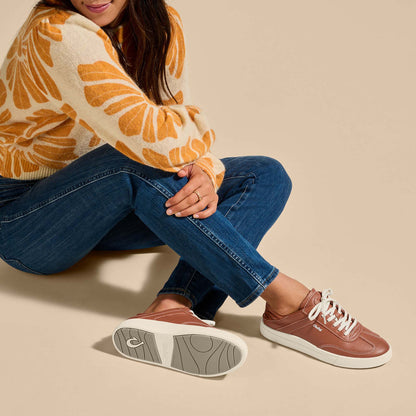 OluKai Customer Favorite - Hā‘upu Women’s Leather Sneakers - Fox