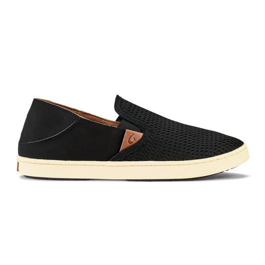 OluKai Trending - Pehuea Women's Breathable Slip-On Sneakers - Black