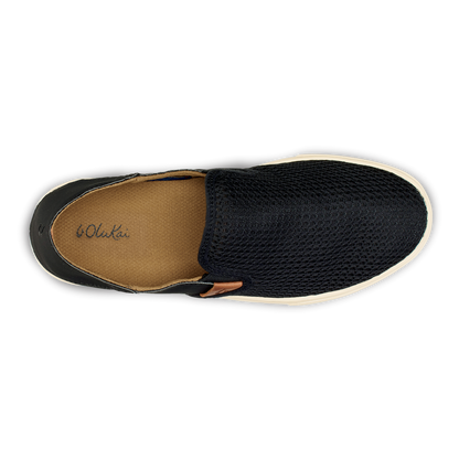 OluKai Trending - Pehuea Women's Breathable Slip-On Sneakers - Black