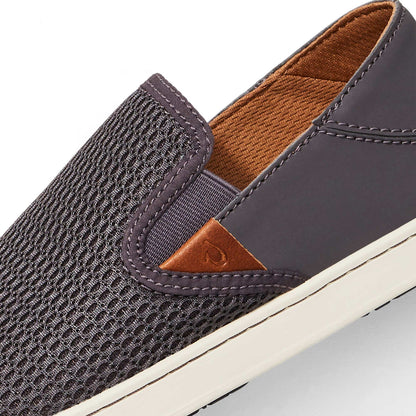 OluKai Customer Favorite - Pehuea Women's Breathable Slip-On Sneakers - Pavement