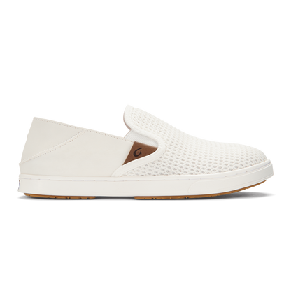 OluKai Premium - Pehuea Women's Breathable Slip-On Sneakers - Bright White
