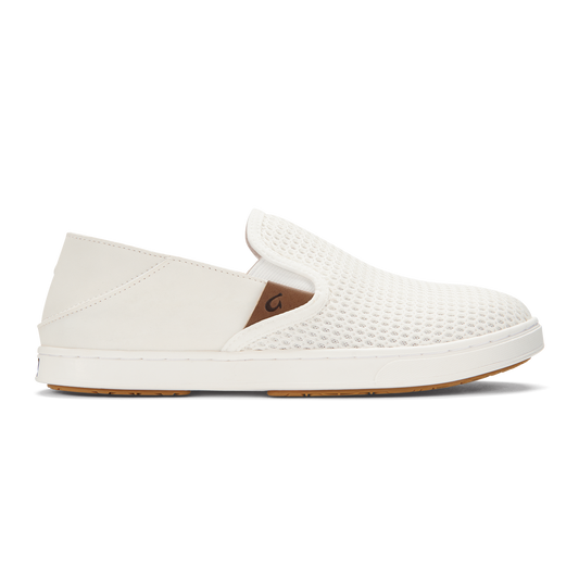 OluKai Premium - Pehuea Women's Breathable Slip-On Sneakers - Bright White