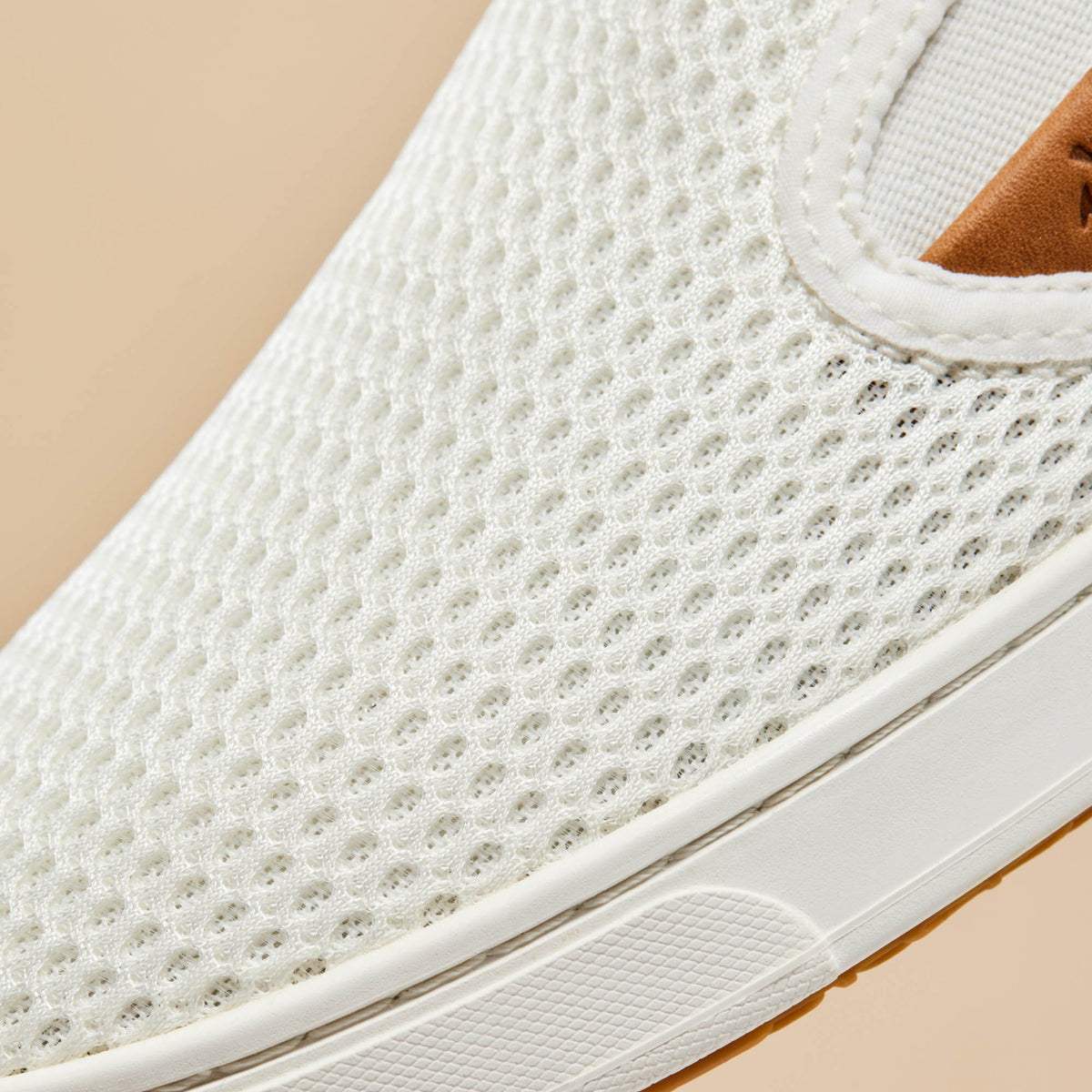 OluKai Premium - Pehuea Women's Breathable Slip-On Sneakers - Bright White