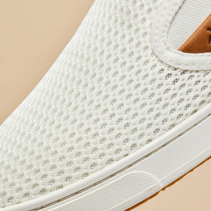 OluKai Premium - Pehuea Women's Breathable Slip-On Sneakers - Bright White