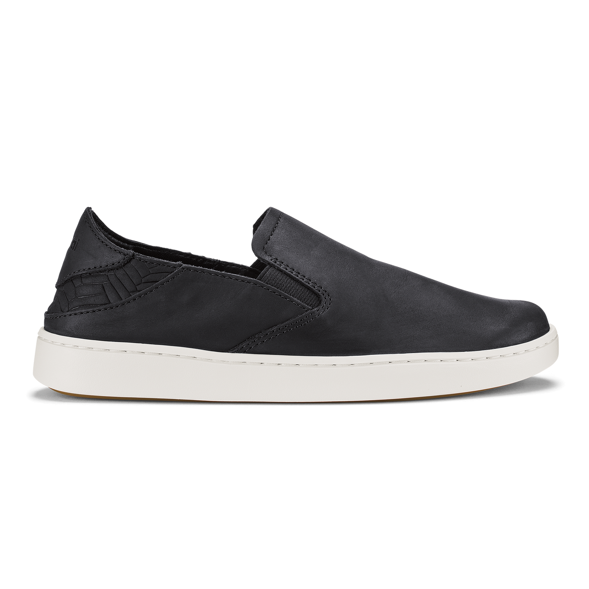 OluKai Best Seller - Pehuea Leather - Onyx / Onyx
