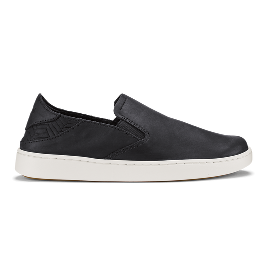 OluKai Best Seller - Pehuea Leather - Onyx / Onyx