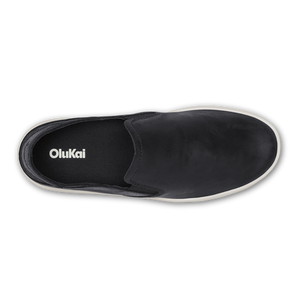 OluKai Best Seller - Pehuea Leather - Onyx / Onyx
