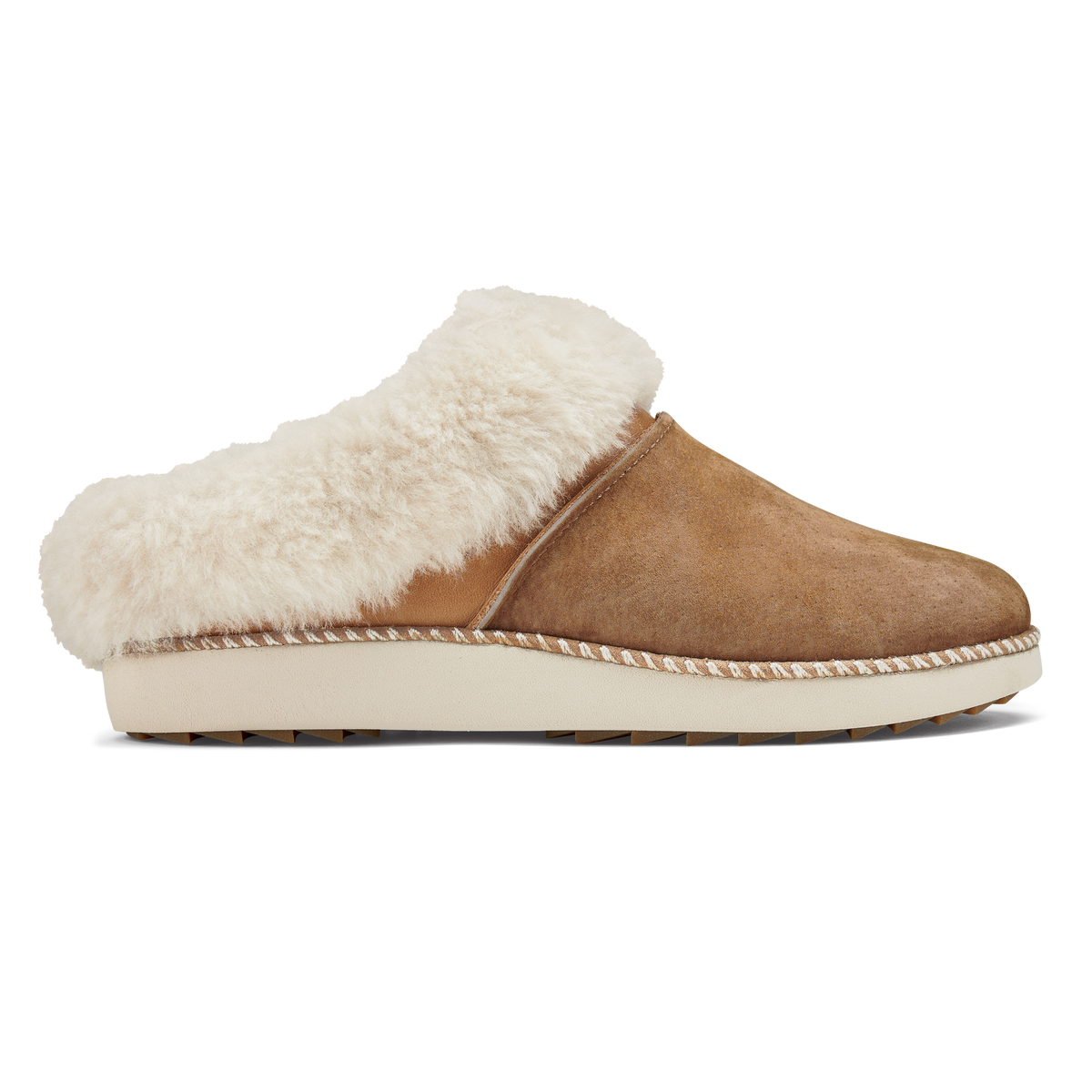 OluKai Best Price - Ku‘i Women‘s Slip-On Slippers - Tan / Bone